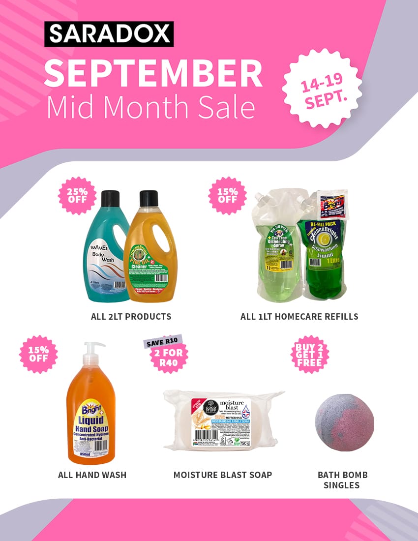 September Mid Month Sale! Saradox Online Factory Shop