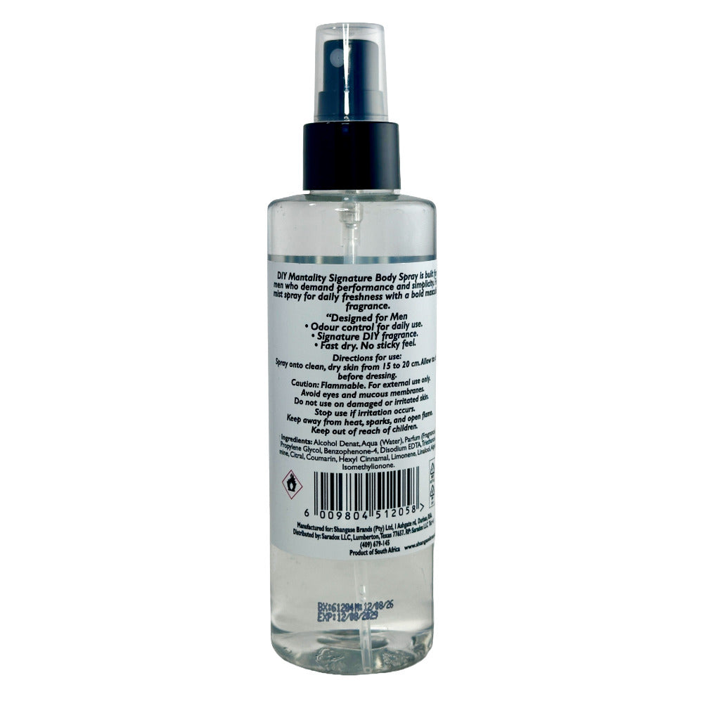 DIY Mantality Body Spray 200ml