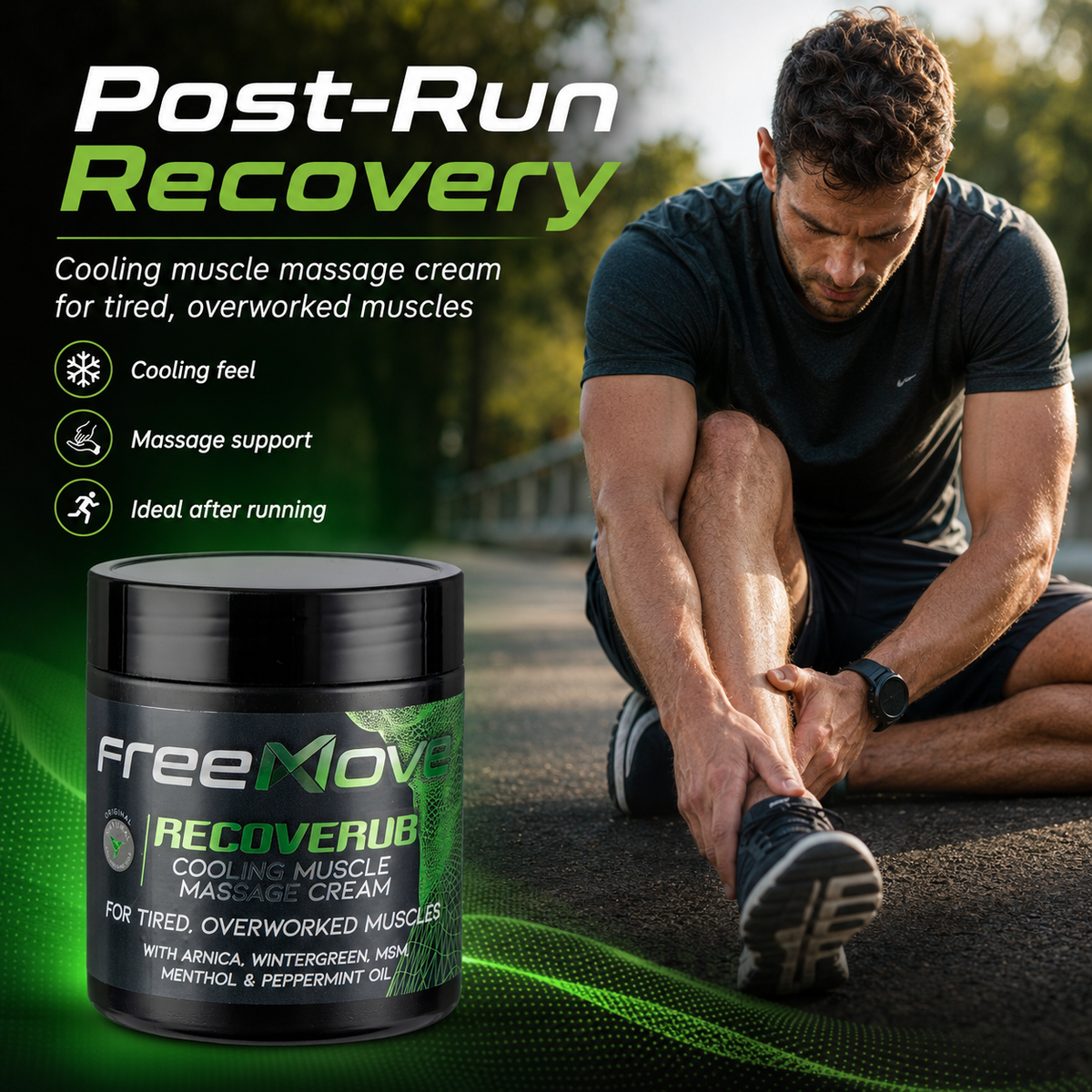FreeMove RecoveRub Coolung Muscle Massage cream 500g