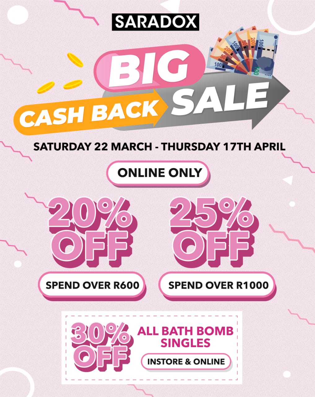 Big Cash Back Sale!