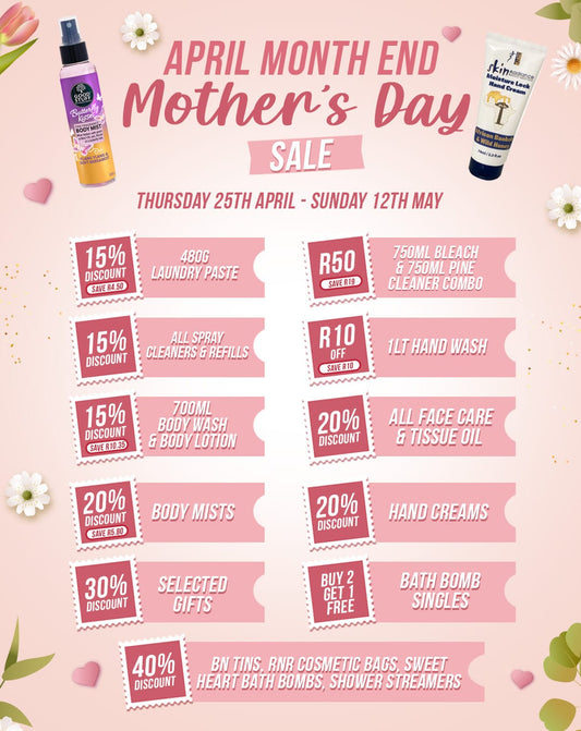 April Month End & Mothers Day Sale!