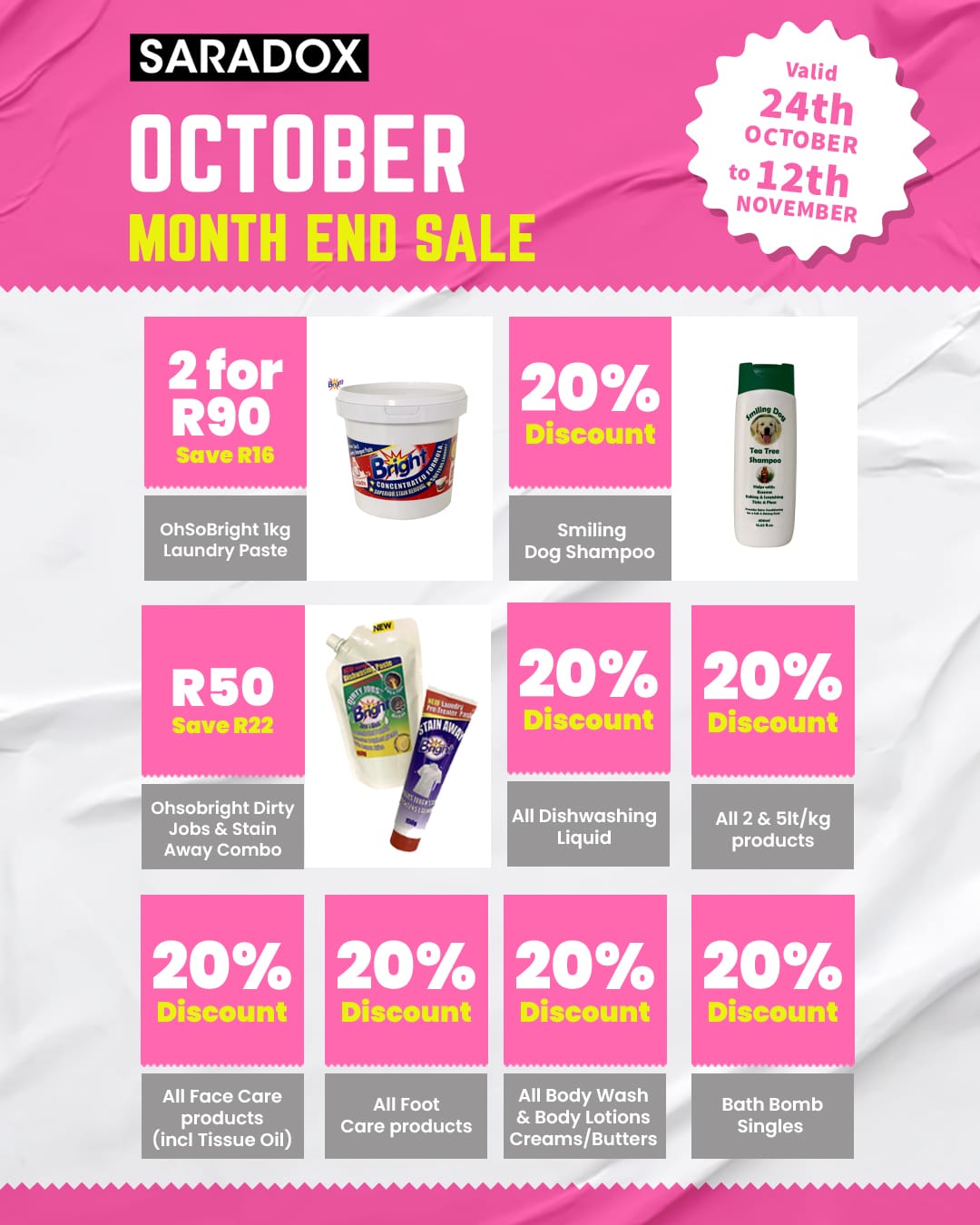 October Month End Sale!
