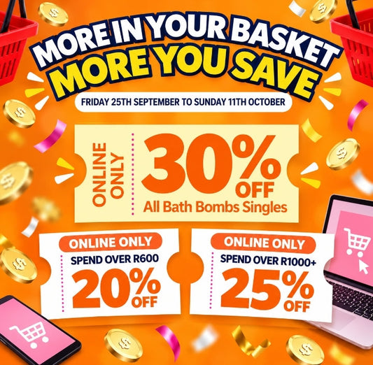 More In Your Basket, More You Save Sale!