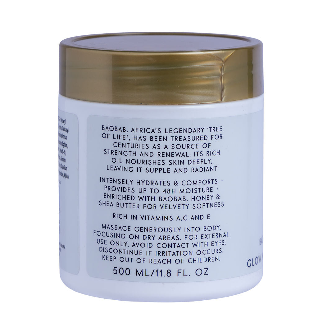 Skin Radiance Body Cream with Baobab and Marula Oil 500ml