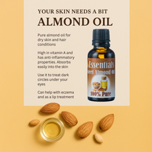 Load image into Gallery viewer, Essentials Sweet Almond Oil 30ml