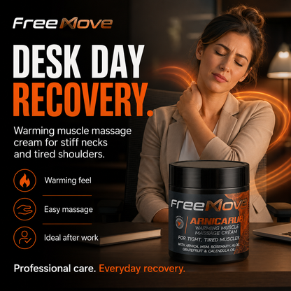 FreeMove ArnicaRub warming muscle Massage cream 125g jar