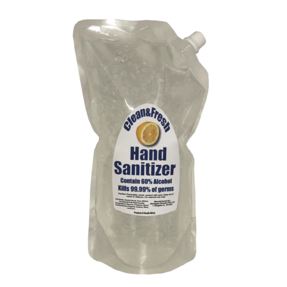 Clean & Fresh Hand Sanitizer 1lt - Pouch with Spout