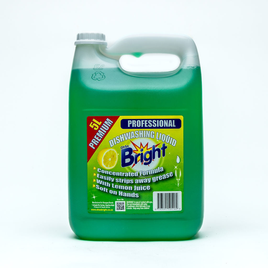 OhSoBright Premium Dishwashing Liquid 5lt