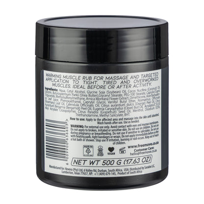 FreeMove ArnicaRub Warming Muscle  Massage Cream 500g
