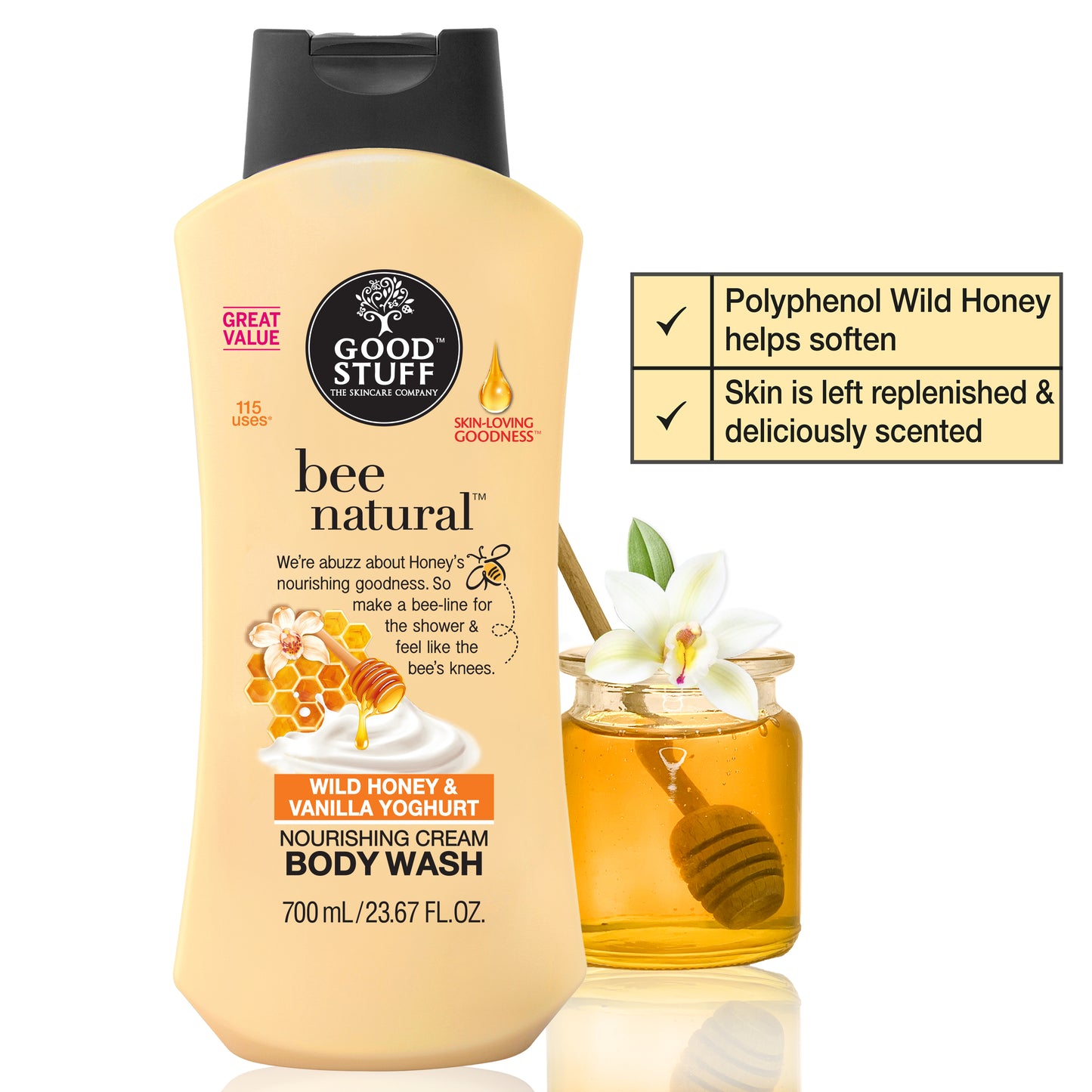 Bee Natural Body Wash 700ml