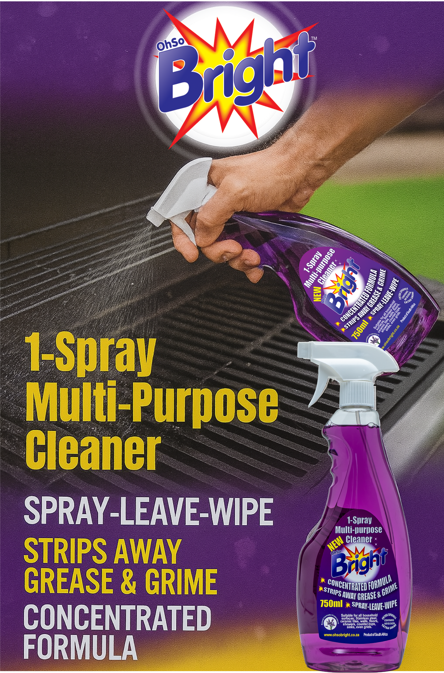 OhSoBright Concentrated Multi Purpose Cleaner Spray 750ml