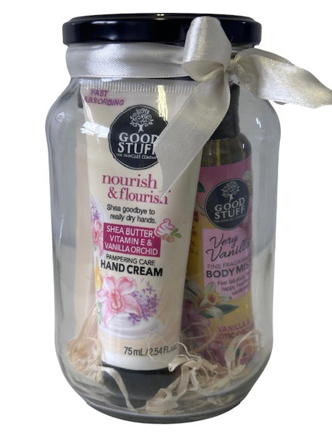 Nourish & Flourish Mini Glass Jar Gift