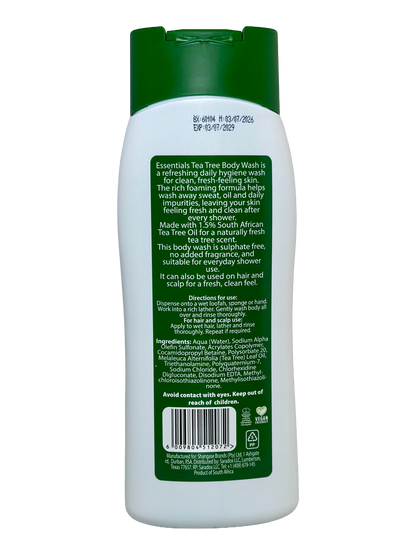Essentials Tea Tree Body Wash 400ml