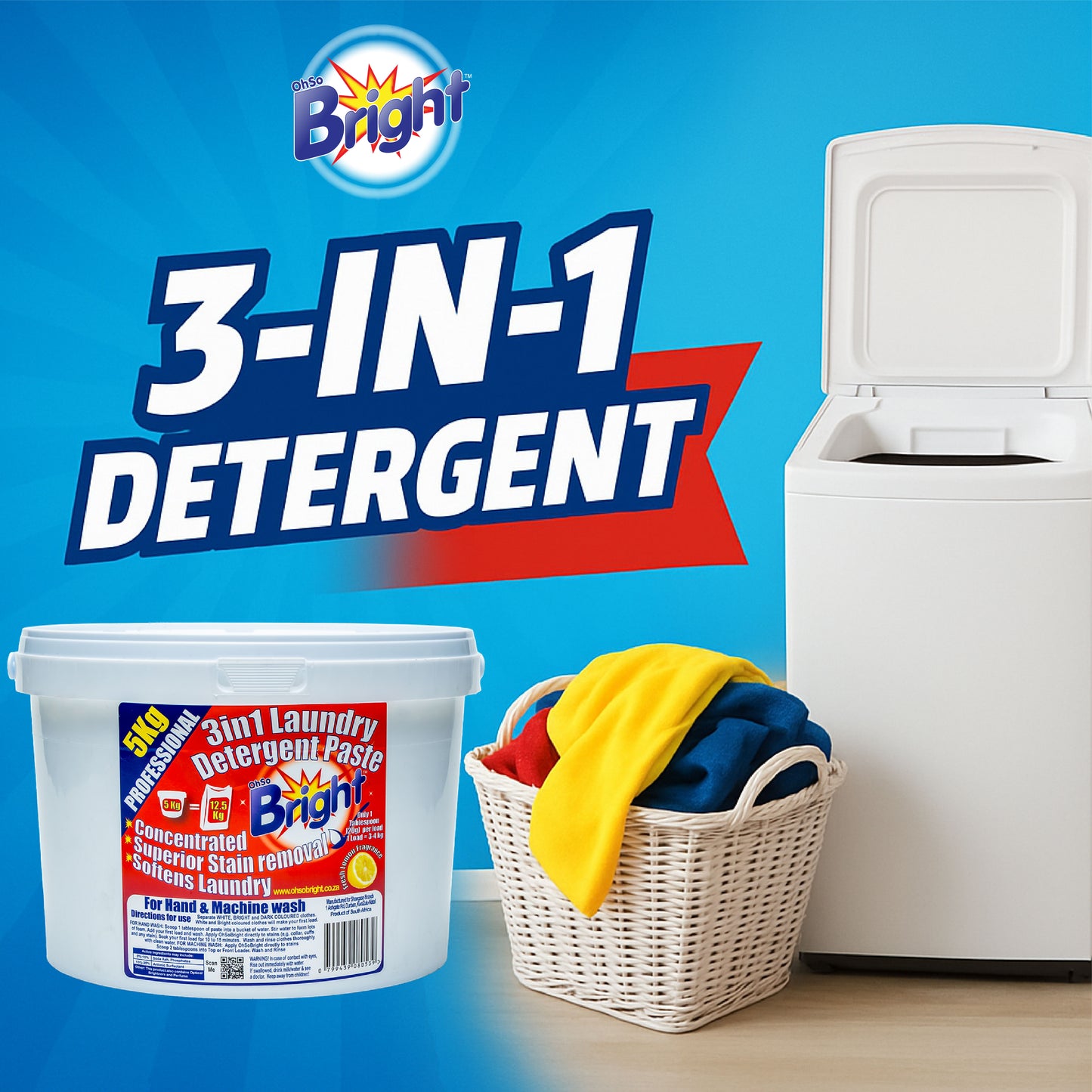 OhSo Bright Laundry Detergent Washing Paste 5kg