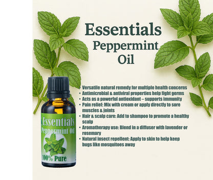 Essentials Peppermint Oil 30ml