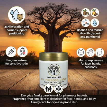 Skin Radiance Fragrance-free Emollient Moisturiser 500ml