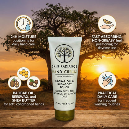 Skin Radiance Intensive Quick Absorb, Non Greasy Daily Care Hand Cream 75ml