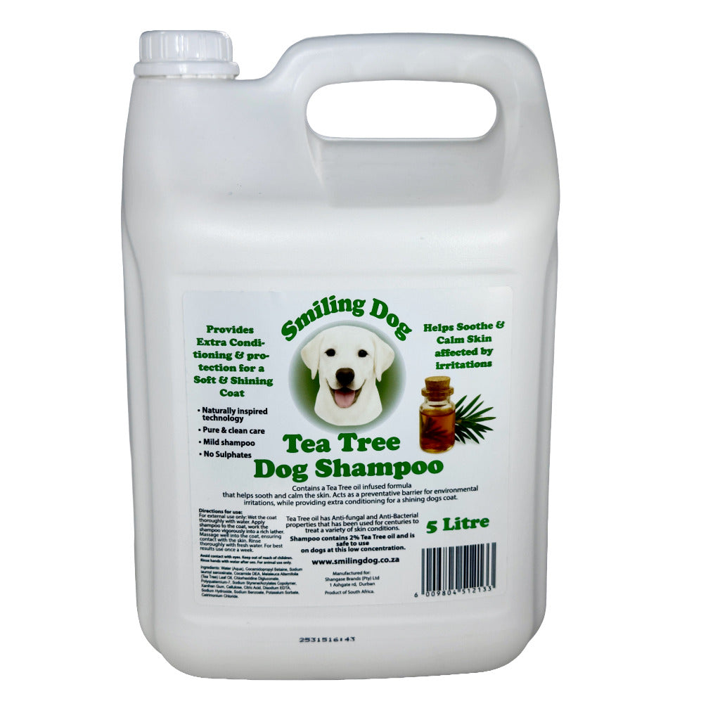 Smiling Dog Tea Tree Dog Shampoo 5lt