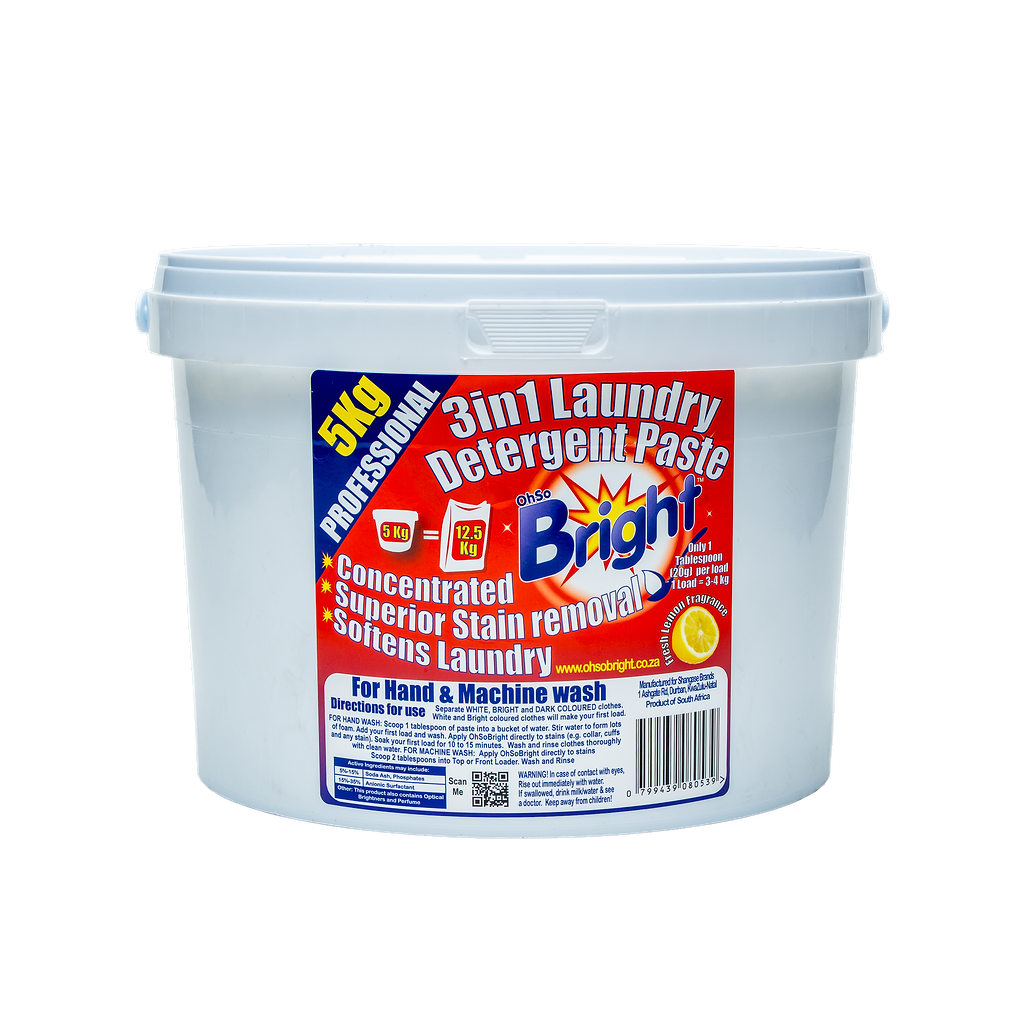 OhSo Bright Laundry Detergent Washing Paste 5kg