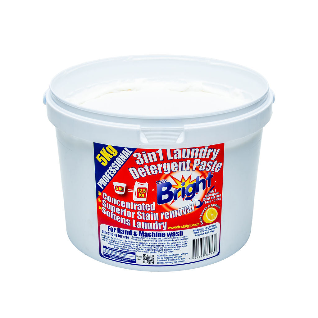OhSo Bright Laundry Detergent Washing Paste 5kg