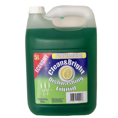 Clean & Bright Economy Dishwashing Liquid 5lt