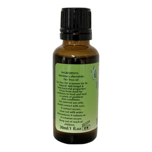 Essentials Tea Tree Oil 30ml label
